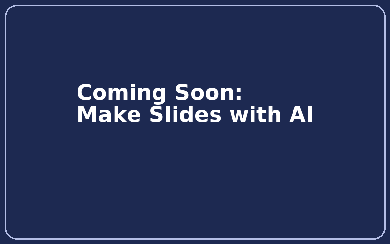 Coming Soon