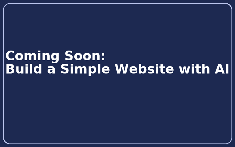 Coming Soon